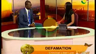 NewDay - Discussing The Law of Defamation - 10/11/2014