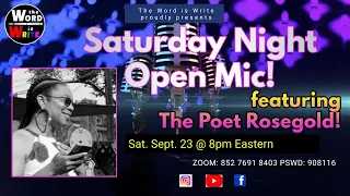WIW Sat. Night Open Mic w/ Marissa Prada, feat. The Poet Rosegold!!