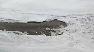 Saranac River ice breakup *FASCINATING*