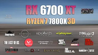 RX 6700 XT + Ryzen 7 7800X3D : Test in 18 Games - RX 6700XT Gaming