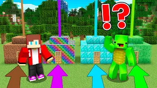 IF YOU CHOOSE THE WRONG HOUSE, YOU DIE in Minecraft Challenge - Maizen JJ and Mikey