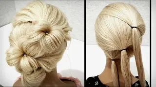 Красивая и быстрая прическа.Пошагово!Beautiful and fast hairstyle. Step by step!