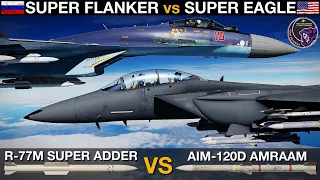 F-15EX With AIM-120D vs Su-35 With R-77M: BVR Missile Fight | DCS