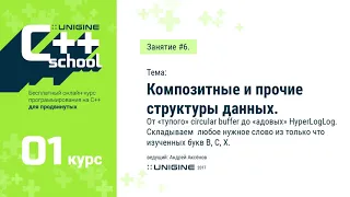 UNIGINE C++ School 1.1 - Лекция #6 - Композитные и эзотерические структуры данных