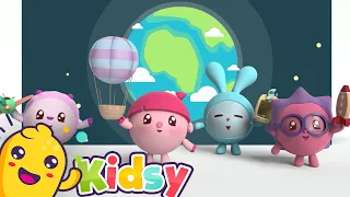 Helicopter Time with BabyRIKI | Happy Cartoons for kids | KIDSY