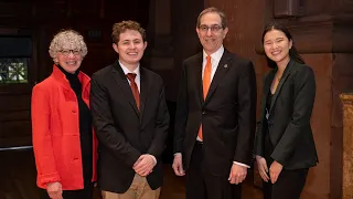 Austin Davis and Ella Gantman receive Pyne Prize at Princeton Alumni Day 2023