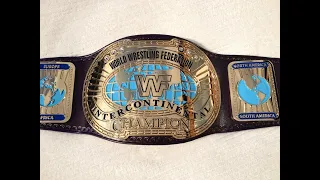 Real WWF Block Logo Oval Intercontinental Championship