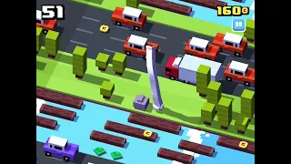 Long Chicken Character is Funny in Slow Motion (Crossy Road)
