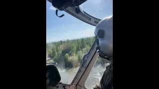 Helicopter Flight into the Johnson Creek Fire along the Skwentna River in Alaska for Initial Attack