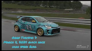 Gran Turismo 7 March 11, 2024 quick race high speed Ring