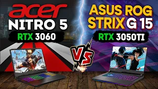 ACER NITRO 5 vs ASUS STRIX G15 (3060 vs 3050ti) | ИГРЫ + БЕНЧМАРКИ | СРАВНЕНИЕ