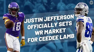 Justin Jefferson Sets WR Market And Number For Dallas Cowboys And CeeDee Lamb | Blogging The Boys