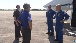 NASA's SpaceX Demo-2 crew arrive in Florida ahead of launch