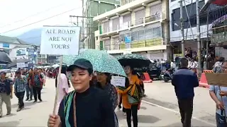 Public Rally against alleged murder in Kohima