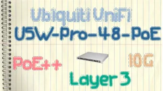 Ubiquiti UniFi Switch Pro 48 PoE (USW-Pro-48-PoE) - PoE++, Layer 3 Switching, 10G SFP+