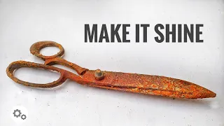 Old and Rusty Scissors Restoration | 15 MIN RESTORATION