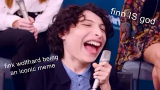 finn wolfhard being the icon he is