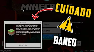 ⚠️ Puedes ser BANEADO para SIEMPRE en Minecraft PE (Bedrock)