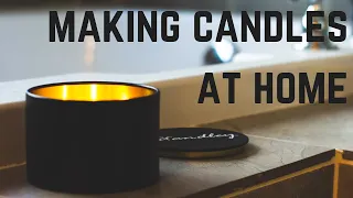 Making soy candles at home with 444 or 464 wax - Beginner candle making