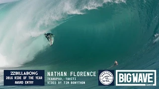 Nathan Florence at Teahupoo  - 2016 Billabong Ride of the Year Entry - WSL Big Wave Awards