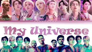 Coldplay & BTS - My Universe Lyrics | Tradução PT-BR (Color Coded Lyrics)