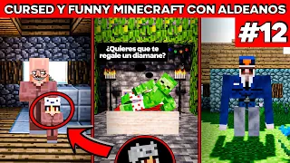 Cursed y funny Minecraft pero los Aldeanos piensan y están bizarros! #12