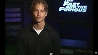 Paul Walker interview, before his death