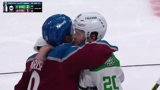 Zach Parise Shakes Hands Following Final NHL Game