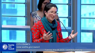 Seattle City Council 5/28/2019