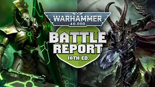 Necrons vs Druhkari Warhammer 40k 10th Edition Battle Report Ep 14