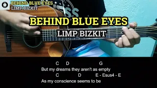 Behind Blue Eyes - Limp Bizkit | Guitar Chords and Lyrics with Tabs | Guitar Tutorial
