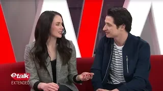 Tessa Virtue and Scott Moir on celebrating in gold medal style