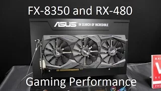 Fx-8350 + Rx480 Gaming performance