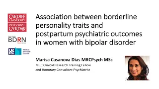 Borderline personality traits & postpartum psychiatric outcomes in women with bipolar disorder