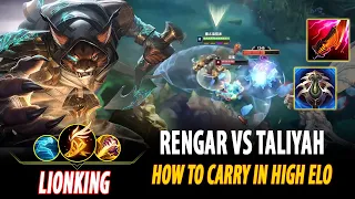 RANK 1 RENGAR CN - LIONKING RENGAR VS TALIYAH | CN CHALLENGER PATCH 14.4