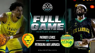 Patrioti Levice v Petrolina AEK Larnaca | Full Basketball Game | Basketball Champions League 2023-24