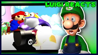 Luigi Reacts to SMG4: Stupid Mario 3D World