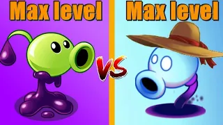 PVZ 2 Max Level Goo Peashooter vs Shadow Peashooter