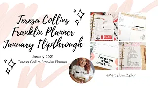 Teresa Collins Franklin Planner Flip Through | January 2021