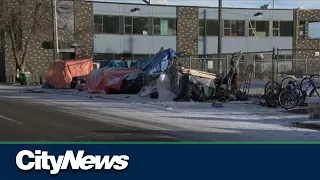 Encampment reappears days after city, police dismantle it