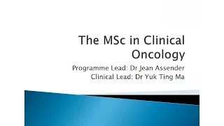 Discover MSc Clinical Oncology at University of Birmingham