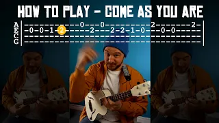 Easy Riff For Ukulele Beginners - Nirvana - Come As You Are #shorts