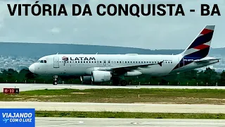 AEROPORTO DE VITÓRIA DA CONQUISTA-BA - VOANDO PARA SÃO PAULO COM A LATAM