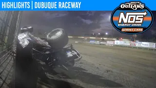 World of Outlaws NOS Energy Drink Sprint Cars at Dubuque Raceway June 18, 2021 | HIGHLIGHTS