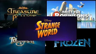 All Walt Disney Animation Movie Trailer Logos (1937-2022)