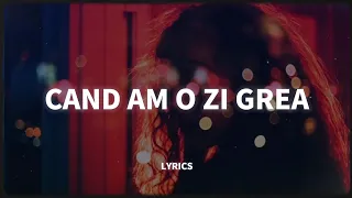 Oana Radu - Cand am o zi grea // versuri