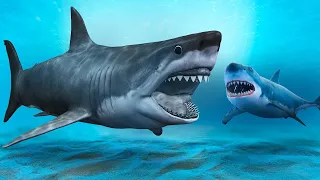 MEGALODON the Giant Shark, sea monster, megalodon vs mosasaurus, megalodon real size, megalodon ark