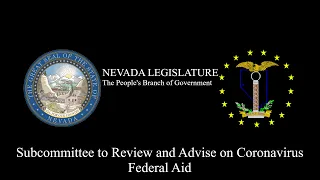 10/5/2021 - Subcommittee to Advise on the Expenditure of Federal COVID-19 Relief Funding