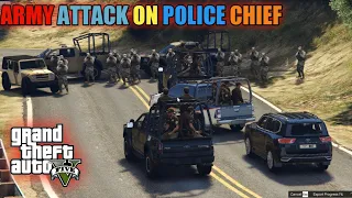 GTA 5 | Army Attack on Police Chief | Police Security Protocol | Game Loverz