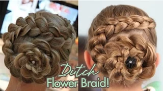 Dutch Flower Braid | Updos | Cute Girls Hairstyles